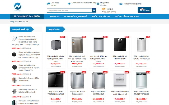 robot hút bụi, máy rửa bát Novadigital from Chrome web store to be run with OffiDocs Chromium online robot hút bụi, máy rửa bát Novadigital from Chrome web store to be run with OffiDocs Chromium online