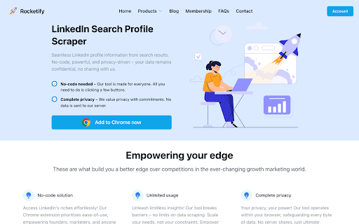 Rocketify Social Media Scraper from Chrome web store to be run with OffiDocs Chromium online Rocketify Social Media Scraper from Chrome web store to be run with OffiDocs Chromium online