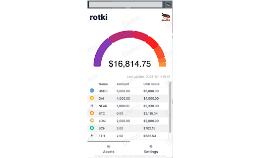 Rotki extension from Chrome web store to be run with OffiDocs Chromium online Rotki extension from Chrome web store to be run with OffiDocs Chromium online