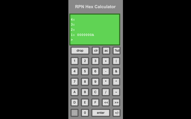 RPN Hex Calculator from Chrome web store to be run with OffiDocs Chromium online RPN Hex Calculator from Chrome web store to be run with OffiDocs Chromium online