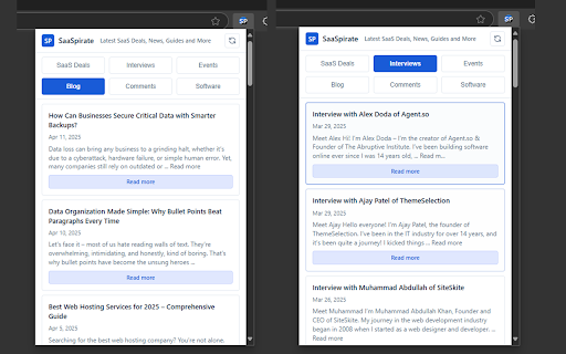 SaaSpirate SaaS News, Events, Guides and Deals from Chrome web store to be run with OffiDocs Chromium online SaaSpirate SaaS News, Events, Guides and Deals from Chrome web store to be run with OffiDocs Chromium online