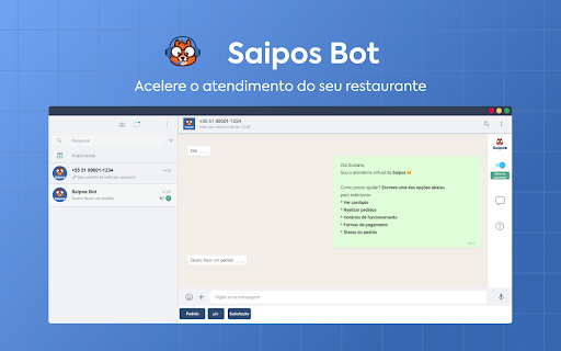 Saipos Bot from Chrome web store to be run with OffiDocs Chromium online Saipos Bot from Chrome web store to be run with OffiDocs Chromium online