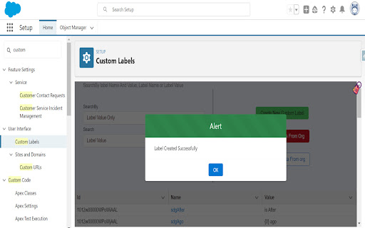 Salesforce Custom Label Manager from Chrome web store to be run with OffiDocs Chromium online Salesforce Custom Label Manager from Chrome web store to be run with OffiDocs Chromium online