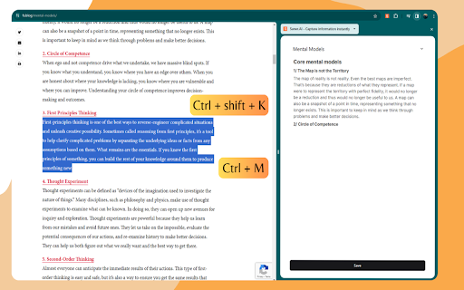 Saner.AI Capture information instantly from Chrome web store to be run with OffiDocs Chromium online Saner.AI Capture information instantly from Chrome web store to be run with OffiDocs Chromium online