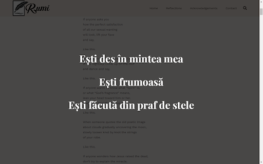 Sara, ești minunată! from Chrome web store to be run with OffiDocs Chromium online Sara, ești minunată! from Chrome web store to be run with OffiDocs Chromium online