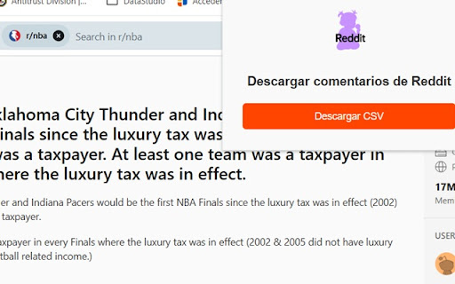 Sara scrapea Reddit from Chrome web store to be run with OffiDocs Chromium online Sara scrapea Reddit from Chrome web store to be run with OffiDocs Chromium online