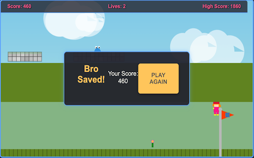 Save the Bro Platformer from Chrome web store to be run with OffiDocs Chromium online Save the Bro Platformer from Chrome web store to be run with OffiDocs Chromium online