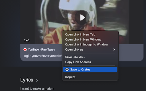 Save to Crates from Chrome web store to be run with OffiDocs Chromium online Save to Crates from Chrome web store to be run with OffiDocs Chromium online