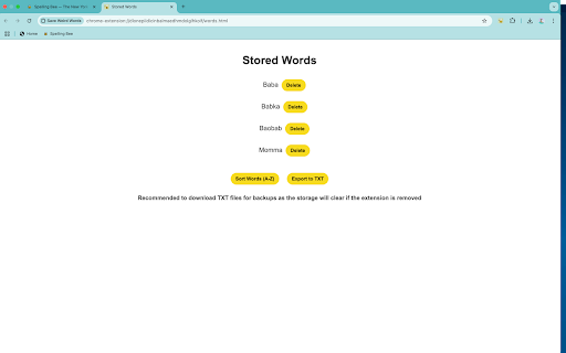 Save Weird Words from Chrome web store to be run with OffiDocs Chromium online Save Weird Words from Chrome web store to be run with OffiDocs Chromium online