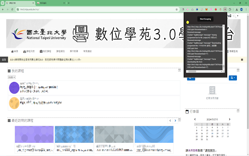 scraper for the E learning 3.0 from Chrome web store to be run with OffiDocs Chromium online scraper for the E learning 3.0 from Chrome web store to be run with OffiDocs Chromium online