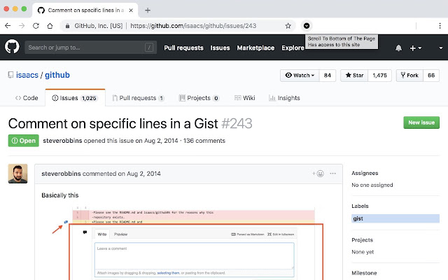 Scroll To Bottom from Chrome web store to be run with OffiDocs Chromium online Scroll To Bottom from Chrome web store to be run with OffiDocs Chromium online