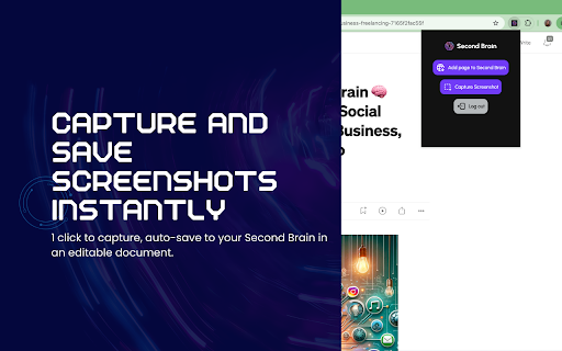 Second Brain from Chrome web store to be run with OffiDocs Chromium online Second Brain from Chrome web store to be run with OffiDocs Chromium online