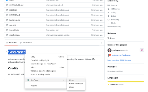 SecPaste from Chrome web store to be run with OffiDocs Chromium online SecPaste from Chrome web store to be run with OffiDocs Chromium online