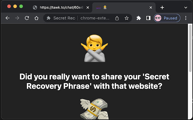Secret Recovery Phrase Watcher from Chrome web store to be run with OffiDocs Chromium online Secret Recovery Phrase Watcher from Chrome web store to be run with OffiDocs Chromium online