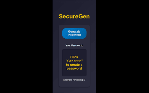 SecureGen from Chrome web store to be run with OffiDocs Chromium online SecureGen from Chrome web store to be run with OffiDocs Chromium online