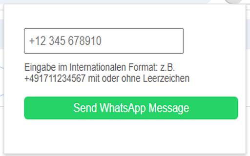 SendWhatsappMessageto... from Chrome web store to be run with OffiDocs Chromium online SendWhatsappMessageto... from Chrome web store to be run with OffiDocs Chromium online