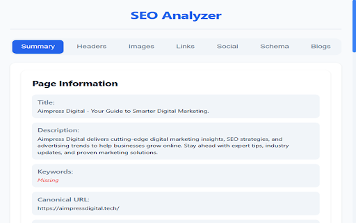 SEO Analyzer Pro from Chrome web store to be run with OffiDocs Chromium online SEO Analyzer Pro from Chrome web store to be run with OffiDocs Chromium online