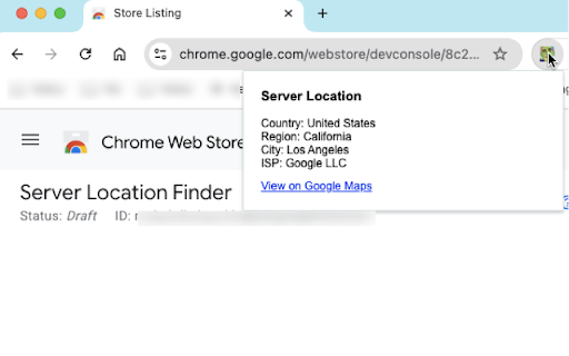 Server Location Finder from Chrome web store to be run with OffiDocs Chromium online Server Location Finder from Chrome web store to be run with OffiDocs Chromium online