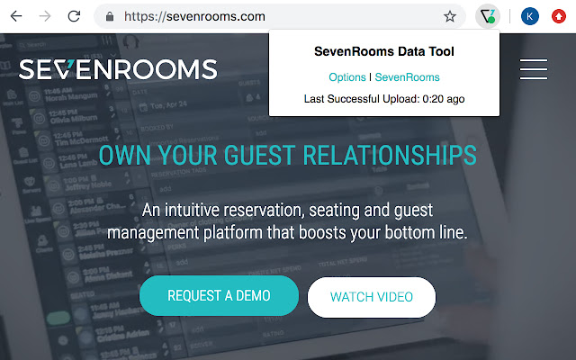 SevenRooms Data Tool from Chrome web store to be run with OffiDocs Chromium online SevenRooms Data Tool from Chrome web store to be run with OffiDocs Chromium online