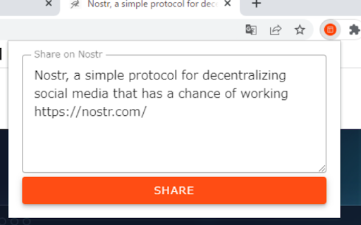 share on nostr from Chrome web store to be run with OffiDocs Chromium online share on nostr from Chrome web store to be run with OffiDocs Chromium online