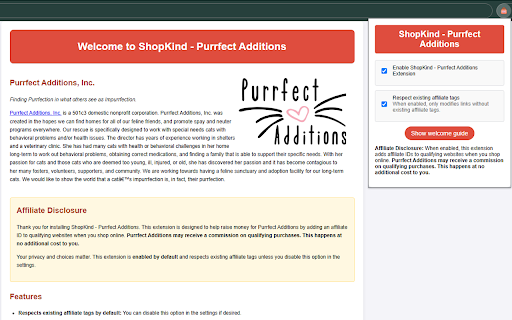 ShopKind Purrfect Additions from Chrome web store to be run with OffiDocs Chromium online ShopKind Purrfect Additions from Chrome web store to be run with OffiDocs Chromium online