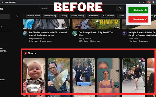 Shorts Terminator from Chrome web store to be run with OffiDocs Chromium online Shorts Terminator from Chrome web store to be run with OffiDocs Chromium online