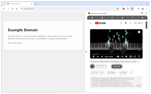 Sidebar for YouTube™ from Chrome web store to be run with OffiDocs Chromium online Sidebar for YouTube™ from Chrome web store to be run with OffiDocs Chromium online