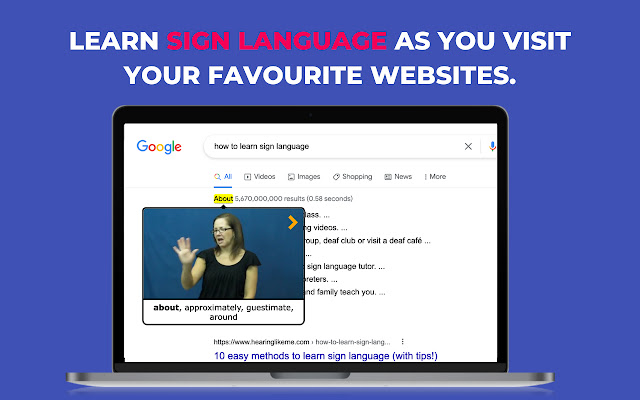 Sign Learner from Chrome web store to be run with OffiDocs Chromium online Sign Learner from Chrome web store to be run with OffiDocs Chromium online