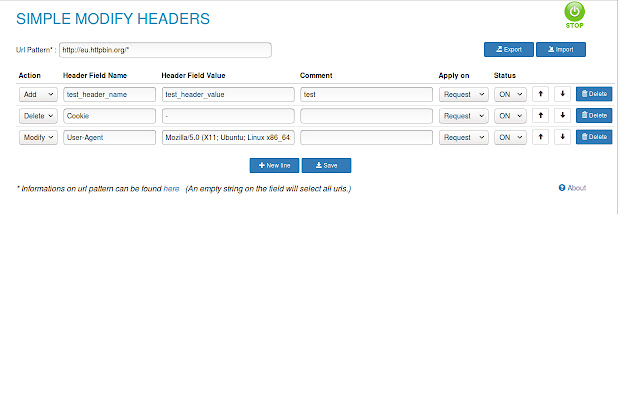 simple modify headers from Chrome web store to be run with OffiDocs Chromium online simple modify headers from Chrome web store to be run with OffiDocs Chromium online