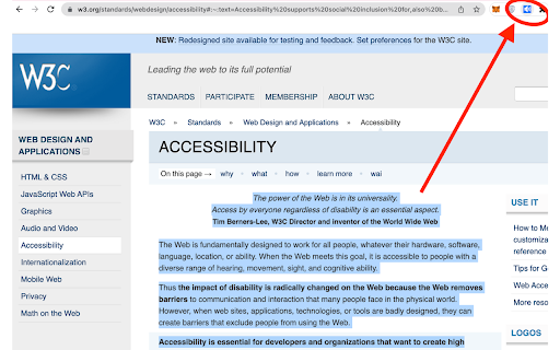 Simple Screen Reader from Chrome web store to be run with OffiDocs Chromium online Simple Screen Reader from Chrome web store to be run with OffiDocs Chromium online