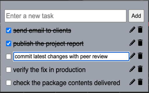 simple todo popup from Chrome web store to be run with OffiDocs Chromium online simple todo popup from Chrome web store to be run with OffiDocs Chromium online