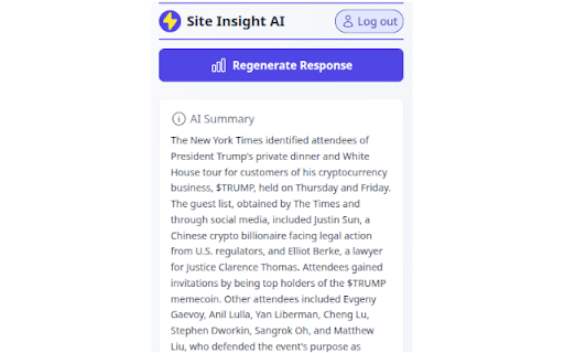 Site Insight AI from Chrome web store to be run with OffiDocs Chromium online Site Insight AI from Chrome web store to be run with OffiDocs Chromium online