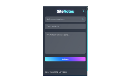 SiteNotes from Chrome web store to be run with OffiDocs Chromium online SiteNotes from Chrome web store to be run with OffiDocs Chromium online