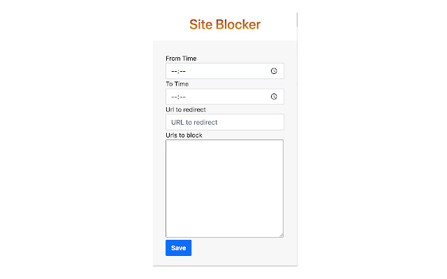 Sites Blocker Extension from Chrome web store to be run with OffiDocs Chromium online Sites Blocker Extension from Chrome web store to be run with OffiDocs Chromium online