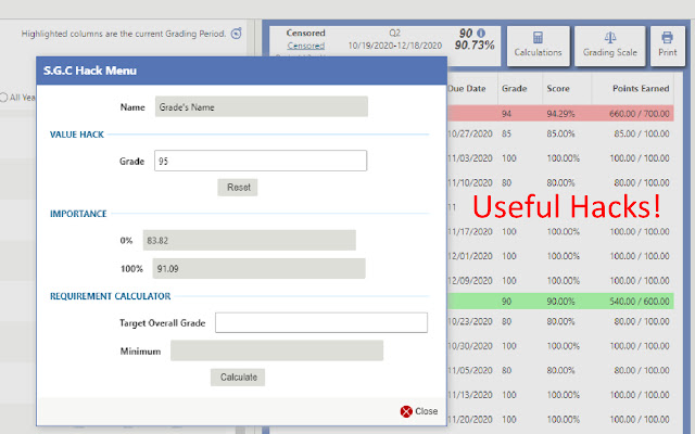 Skyward Grade Calculator from Chrome web store to be run with OffiDocs Chromium online Skyward Grade Calculator from Chrome web store to be run with OffiDocs Chromium online