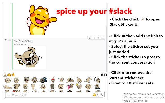 Slack Sticker from Chrome web store to be run with OffiDocs Chromium online Slack Sticker from Chrome web store to be run with OffiDocs Chromium online
