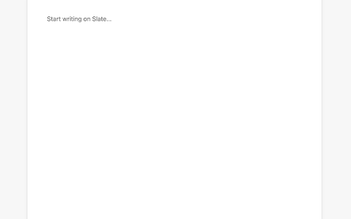 Slate from Chrome web store to be run with OffiDocs Chromium online Slate from Chrome web store to be run with OffiDocs Chromium online