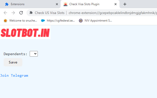 Slotbot.in from Chrome web store to be run with OffiDocs Chromium online Slotbot.in from Chrome web store to be run with OffiDocs Chromium online