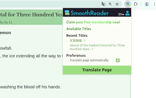 Smooth Reader from Chrome web store to be run with OffiDocs Chromium online Smooth Reader from Chrome web store to be run with OffiDocs Chromium online