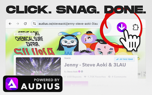 Snag (for Audius) from Chrome web store to be run with OffiDocs Chromium online Snag (for Audius) from Chrome web store to be run with OffiDocs Chromium online