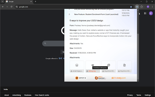 SnapMail from Chrome web store to be run with OffiDocs Chromium online SnapMail from Chrome web store to be run with OffiDocs Chromium online