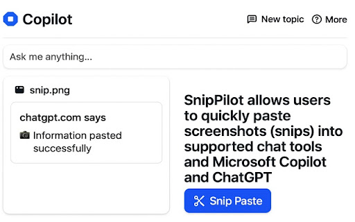 SnipPilot from Chrome web store to be run with OffiDocs Chromium online SnipPilot from Chrome web store to be run with OffiDocs Chromium online