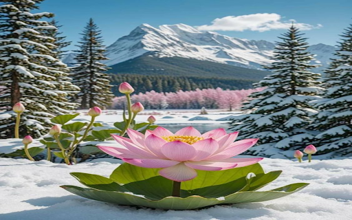Snow lotus flower wallpaper from Chrome web store to be run with OffiDocs Chromium online Snow lotus flower wallpaper from Chrome web store to be run with OffiDocs Chromium online