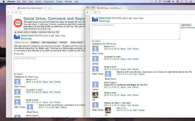 Social Drive, Comment and Reply for any file from Chrome web store to be run with OffiDocs Chromium online Social Drive, Comment and Reply for any file from Chrome web store to be run with OffiDocs Chromium online