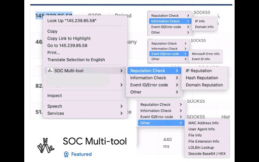 SOC Multi tool from Chrome web store to be run with OffiDocs Chromium online SOC Multi tool from Chrome web store to be run with OffiDocs Chromium online