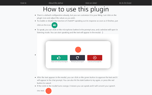 SonicGPT, Talk to ChatGPT in MultiLanguage from Chrome web store to be run with OffiDocs Chromium online SonicGPT, Talk to ChatGPT in MultiLanguage from Chrome web store to be run with OffiDocs Chromium online
