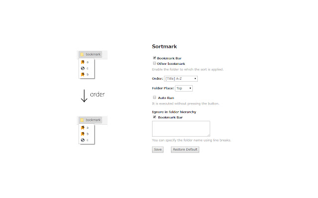 Sortmark from Chrome web store to be run with OffiDocs Chromium online Sortmark from Chrome web store to be run with OffiDocs Chromium online