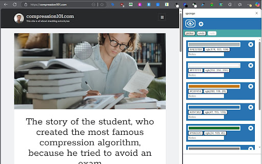 Sponge Color Picker from Chrome web store to be run with OffiDocs Chromium online Sponge Color Picker from Chrome web store to be run with OffiDocs Chromium online
