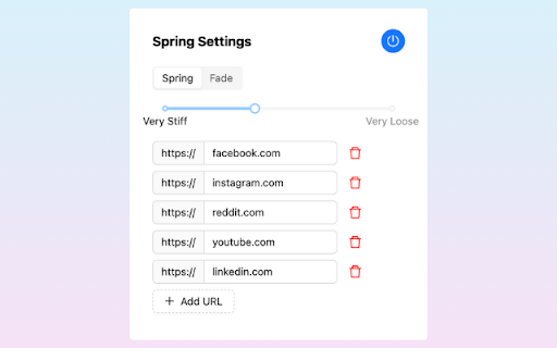 Spring from Chrome web store to be run with OffiDocs Chromium online Spring from Chrome web store to be run with OffiDocs Chromium online