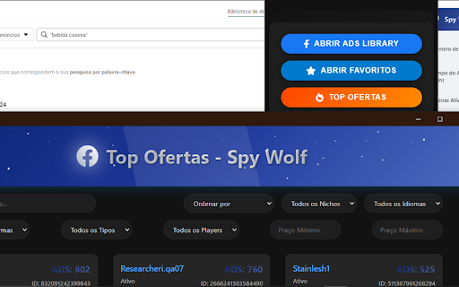 Spy Wolf Extension from Chrome web store to be run with OffiDocs Chromium online Spy Wolf Extension from Chrome web store to be run with OffiDocs Chromium online